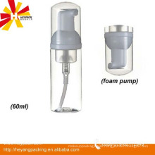 60ml PET foam pump bottle packaging for skin care lotion/cream